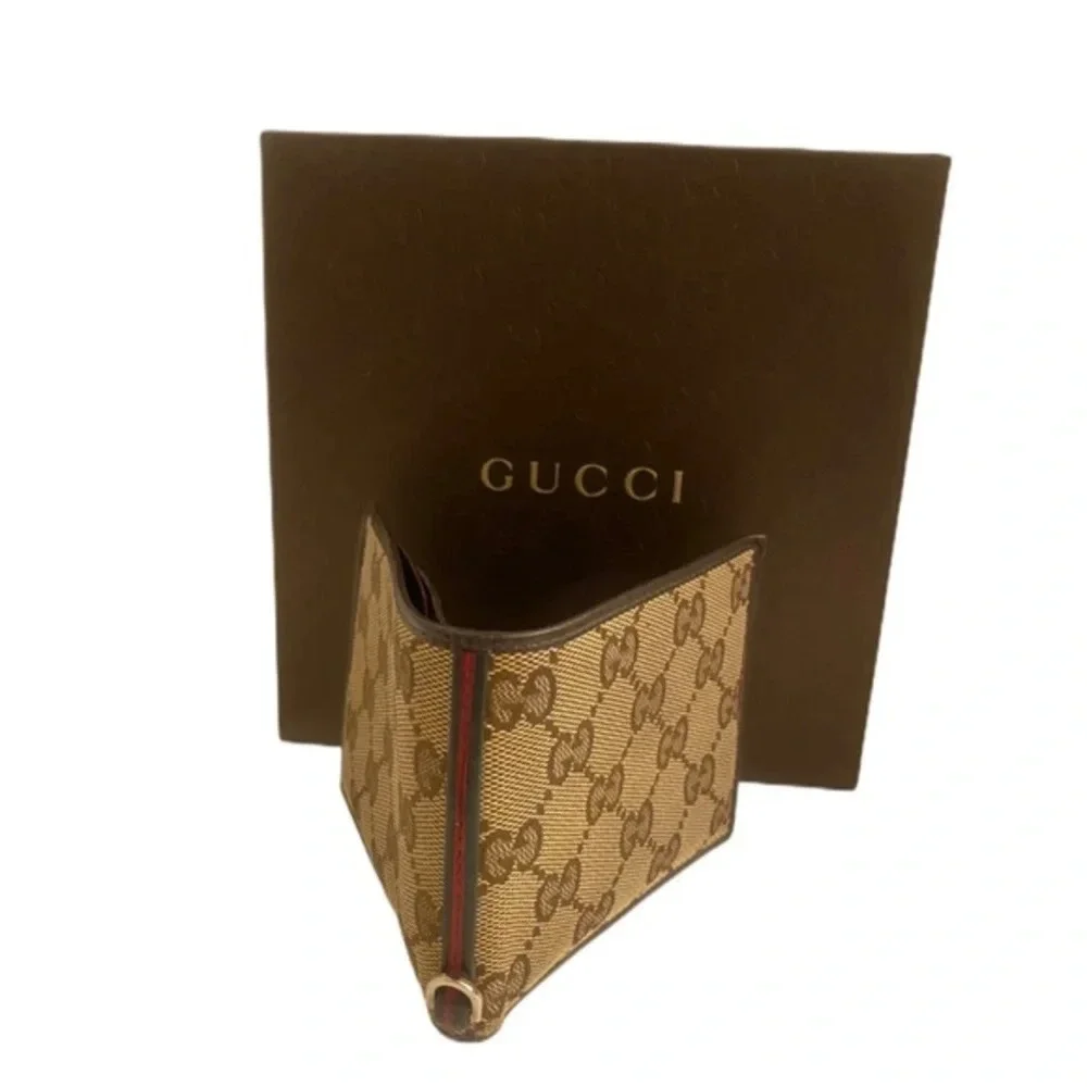 GUCCI Canvas GG Bifold Wallet